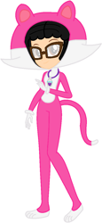 Size: 519x1132 | Tagged: safe, artist:ketrin29, artist:user15432, imported from derpibooru, oc, oc:aaliyah, cat, human, equestria girls, aaliyah, amulet, animal costume, barely eqg related, base used, cat costume, cat ears, cat tail, clothes, costume, crossover, equestria girls style, equestria girls-ified, glasses, gloves, jewelry, looking at you, necklace, nintendo, paw gloves, paws, solo, super mario 3d world, super mario bros., tail