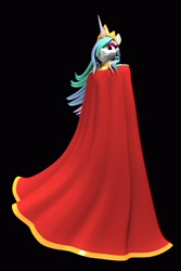 Size: 2000x3000 | Tagged: safe, artist:argos90, imported from derpibooru, princess celestia, anthro, 2019, 3d, apolo costume, old art, saint seiya