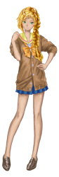 Size: 1375x4092 | Tagged: safe, artist:erim-kawamori, imported from derpibooru, applejack, human, alternate hairstyle, clothes, female, flats, humanized, school uniform, schoolgirl, shirt, shoes, simple background, solo, transparent background