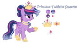 Size: 2944x1632 | Tagged: safe, artist:prismborealisdash, imported from derpibooru, twilight sparkle, alicorn, pony, alternate hairstyle, base used, crown, cutie mark, female, jewelry, lidded eyes, mare, raised hoof, reference sheet, regalia, simple background, solo, transparent background, twilight sparkle (alicorn)