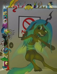 Size: 2550x3300 | Tagged: safe, artist:arkolo, imported from derpibooru, queen chrysalis, changeling, draconequus, fanfic:chrysalis wins, fanfic art