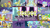 Size: 1958x1102 | Tagged: safe, edit, edited screencap, editor:quoterific, imported from derpibooru, screencap, amethyst stone, applejack, cozy glow, echo (bat pony), echo (g4), flash magnus, guardian angel (character), nocturn, silver sable, spearhead, windstorm, bat pony, earth pony, pegasus, pony, unicorn, a canterlot wedding, a rockhoof and a hard place, celestial advice, friendship is magic, luna eclipsed, rarity investigates, school raze, sparkle's seven, the beginning of the end, the cutie mark chronicles, the ending of the end, the times they are a changeling, angry, apple chord, armor, brainwashing, charge, crystal guard, crystal guard armor, duo, duo male, eyes closed, female, filly, guardian angel (g4), guardsmare, hoof shoes, male, mare, messy mane, night guard, open mouth, pegasus royal guard, royal guard, scared, solo, stallion, teeth, trio, trio male, unicorn royal guard