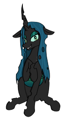 Size: 2104x3808 | Tagged: safe, alternate version, artist:dark shadow, imported from derpibooru, queen chrysalis, changeling, changeling queen, female, simple background, solo, transparent background