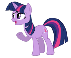 Size: 1280x1047 | Tagged: safe, artist:benpictures1, imported from derpibooru, twilight sparkle, pony, unicorn, dragon quest, cute, female, inkscape, mare, raised hoof, simple background, solo, transparent background, twiabetes, unicorn twilight, vector