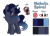 Size: 1703x1227 | Tagged: safe, artist:stellamoonshineyt, imported from derpibooru, oc, oc only, oc:nebula spiral, pony, unicorn, female, mare, offspring, parent:king sombra, parent:princess luna, parents:lumbra, reference sheet, simple background, solo, transparent background