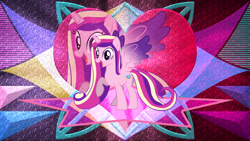 Size: 3840x2160 | Tagged: safe, artist:laszlvfx, edit, imported from derpibooru, princess cadance, pony, solo, teen princess cadance, wallpaper, wallpaper edit