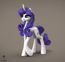 Size: 1515x1440 | Tagged: safe, artist:teonanakatle, imported from derpibooru, rarity, pony, 3d, figurine, solo