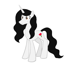 Size: 4696x4760 | Tagged: safe, artist:mr100dragon100, imported from derpibooru, oc, oc:elizabeth, unicorn, black mane, female, flower, rose, simple background, transparent background, white coat