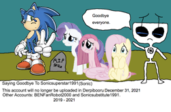 Size: 800x526 | Tagged: safe, artist:benfanrobot2000, artist:sonicsuperstar1991, imported from derpibooru, fluttershy, pinkie pie, rarity, 1000 hours in ms paint, it came from deviantart, rest in peace, reupload, sad, sonic the hedgehog, sonic the hedgehog (series)