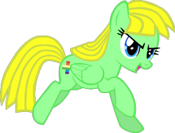 Size: 649x492 | Tagged: safe, artist:pegasski, imported from derpibooru, oc, oc only, oc:viva reverie, pegasus, base used, eyelashes, female, mare, open mouth, pegasus oc, raised hoof, running, simple background, smiling, solo, transparent background, wings