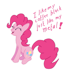 Size: 779x864 | Tagged: safe, artist:darkgred, imported from derpibooru, pinkie pie, pony, female, mindless self indulgence, simple background, solo, transparent background