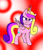 Size: 859x1000 | Tagged: safe, artist:slamjam, imported from derpibooru, princess cadance, pony, heart eyes, holiday, solo, valentine's day, wingding eyes