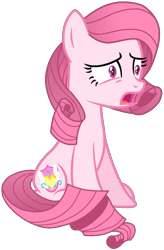 Size: 935x1422 | Tagged: safe, artist:muhammad yunus, artist:tanahgrogot, imported from derpibooru, oc, oc only, oc:annisa trihapsari, earth pony, pony, female, mare, not rarity, open mouth, pink body, pink hair, simple background, solo, transparent background, vector