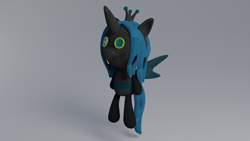 Size: 3840x2160 | Tagged: safe, artist:dieanondie, imported from derpibooru, queen chrysalis, changeling, 3d, blender, cute, cutealis, female, solo