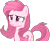 Size: 813x670 | Tagged: safe, artist:muhammad yunus, artist:tanahgrogot, imported from derpibooru, oc, oc only, oc:annisa trihapsari, earth pony, pony, base used, female, mare, messy mane, not rarity, pink body, pink hair, simple background, solo, transparent background, vector