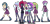 Size: 3172x1525 | Tagged: safe, artist:cybersquirrel, artist:rodan00, artist:xebck, edit, imported from derpibooru, fizzlepop berrytwist, indigo zap, lemon zest, sour sweet, starlight glimmer, sugarcoat, sunny flare, tempest shadow, equestria girls, friendship games, mirror magic, my little pony: the movie, spoiler:eqg specials, amputee, beanie, beanie hat, clothes, crossed arms, crystal prep academy, crystal prep academy uniform, crystal prep shadowbolts, equestria girls-ified, eye scar, female, glasses, goggles, hat, legs, looking at you, missing limb, pants, ripped pants, scar, school uniform, shadow five, shadow seven, simple background, smiling, stump, torn clothes, transparent background, vector, watch, wristwatch