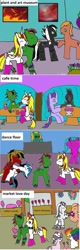Size: 1008x3164 | Tagged: safe, artist:ask-luciavampire, imported from derpibooru, oc, alicorn, dracony, dragon, earth pony, hybrid, pegasus, pony, unicorn, vampire, vampony, tumblr:ask-mycrazyroomates, hearts and hooves day, tumblr