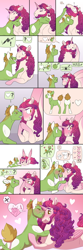 Size: 2000x6000 | Tagged: safe, artist:jackiebloom, imported from derpibooru, oc, oc only, oc:faerie sky, oc:maria ann smith, alicorn, earth pony, pony, comic, female, male, mare, offspring, parent:apple bloom, parent:pipsqueak, parent:princess cadance, parent:shining armor, parents:pipbloom, parents:shiningcadance, stallion