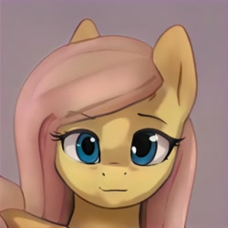 Size: 1024x1024 | Tagged: safe, artist:thisponydoesnotexist, imported from derpibooru, pony, ai content, ai generated, generator:thisponydoesnotexist, neural network, not fluttershy, simple background, solo