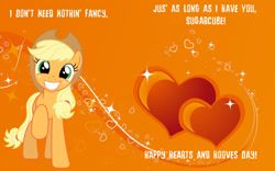 Size: 1210x756 | Tagged: safe, artist:mlpfan3991, imported from derpibooru, applejack, earth pony, pony, hearts and hooves day, holiday, valentine's day, valentine's day card