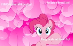 Size: 1210x756 | Tagged: safe, artist:mlpfan3991, imported from derpibooru, pinkie pie, earth pony, pony, hearts and hooves day, holiday, pink, valentine's day, valentine's day card