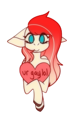 Size: 908x1524 | Tagged: safe, artist:raya, imported from derpibooru, oc, oc only, oc:making amends, pegasus, pony, commission, floppy ears, heart, simple background, solo, transparent background, ur gay, ych result