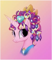 Size: 3020x3499 | Tagged: safe, artist:fladdrarblyg, artist:flutterstormreturns, imported from derpibooru, princess cadance, alicorn, pony, games ponies play, alternate hairstyle, cute, headdress, looking at you, solo