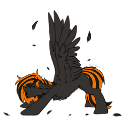 Size: 3564x3494 | Tagged: safe, artist:dorkmark, imported from derpibooru, oc, oc only, oc:mayday, pegasus, pony, feather, molting, pulling, sketch, sleepy, solo, wings, yawn