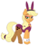 Size: 1200x1400 | Tagged: artist needed, safe, applejack, earth pony, pony, blushing, bow, bunny ears, bunny suit, clothes, embarrassed, eyeshadow, female, leotard, makeup, mare, simple background, solo, stockings, thigh highs, unamused, white background