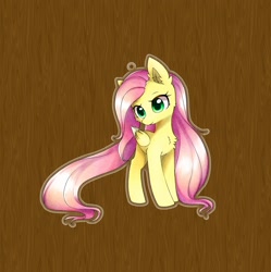 Size: 2036x2048 | Tagged: safe, alternate version, artist:aleuoliver, artist:aleurajan, imported from derpibooru, fluttershy, pegasus, pony, chest fluff, ear fluff, eyelashes, female, mare, solo, wings