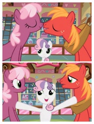 Size: 3106x4096 | Tagged: safe, imported from derpibooru, screencap, big macintosh, cheerilee, sweetie belle, hearts and hooves day (episode), shipping denied