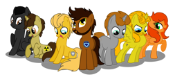 Size: 1280x566 | Tagged: safe, artist:laurka13579, artist:lynnthenerdkitty, imported from derpibooru, alicorn, earth pony, pegasus, pony, unicorn, avengers, base, base used, bruce banner, clint barton, crossover, james rhodes, marvel, marvel cinematic universe, marvel comics, natasha romanov, ponified, steve rogers, thor, tony stark