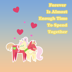 Size: 2160x2160 | Tagged: safe, anonymous artist, imported from derpibooru, big macintosh, fluttershy, earth pony, pegasus, pony, series:fm holidays, alternate hairstyle, choker, elderly, eyes closed, facial hair, female, fluttermac, hairpin, holiday, male, mare, moustache, neck nuzzle, older, older big macintosh, older fluttershy, pointy ponies, shipping, stallion, straight, valentine, valentine's day, valentine's day card