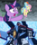 Size: 2254x2729 | Tagged: safe, edit, edited screencap, imported from derpibooru, screencap, fluttershy, rainbow dash, twilight sparkle, alicorn, pegasus, pony, season 9, the ending of the end, angry, clash of hasbro's titans, comparison, female, high res, male, open mouth, sad, shrunken pupils, starscream, transformers, transformers armada, trio, trio female, twilight sparkle (alicorn)