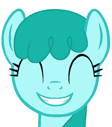 Size: 468x532 | Tagged: safe, artist:chebaccopepper, imported from derpibooru, spring melody, sprinkle medley, pegasus, pony, cute, eyes closed, female, grin, mare, simple background, smiling, sprinklebetes, white background