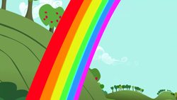 Size: 1280x720 | Tagged: safe, imported from derpibooru, screencap, hearts and hooves day (episode), background, no pony, rainbow, scenic ponyville