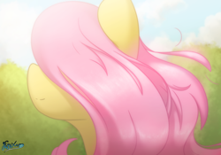 Size: 5000x3500 | Tagged: safe, artist:fluffyxai, imported from derpibooru, fluttershy, pony, pretty, solo, wind blowing