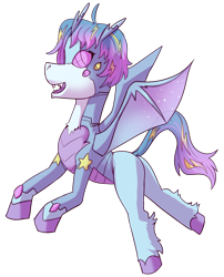 Size: 1448x1796 | Tagged: safe, artist:beth, imported from derpibooru, oc, oc only, oc:stargrazer, changedling, changeling, derpibooru community collaboration, 2021 community collab, changedling oc, changeling oc, simple background, solo, transparent background