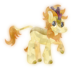 Size: 7004x6666 | Tagged: safe, artist:lincolnbrewsterfan, derpibooru exclusive, imported from derpibooru, oc, oc only, oc:leo nine, crystal pony, hybrid, kirin, absurd resolution, cloven hooves, crystal kirin, cute, grin, happy, kirin oc, leonine tail, looking at you, male, nineabetes, no base, raised hoof, simple background, smiling, smiling at you, solo, transparent background, unshorn fetlocks