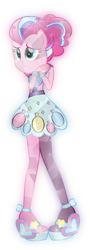 Size: 3000x8376 | Tagged: safe, artist:lincolnbrewsterfan, derpibooru exclusive, imported from derpibooru, pinkie pie, crystal pony, equestria girls, my little pony: the movie, rainbow rocks, balloon, boots, bracelet, braclets, clasped hands, clothes, crystallized, cute, diapinkes, dress, happy, high heel boots, jewelry, movie accurate eyes, ponied up, pony ears, shoes, simple background, solo, special, special face, transparent background, vector