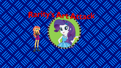 Size: 1280x720 | Tagged: safe, artist:ddart2019, edit, edited screencap, editor:applejackfan204, imported from derpibooru, screencap, rarity, sunset shimmer, equestria girls, arthur