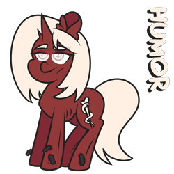 Size: 2000x2000 | Tagged: safe, artist:threetwotwo32232, imported from derpibooru, oc, oc only, oc:humor, leech, pony, unicorn, female, leach, mare, solo