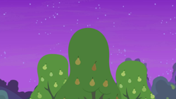 Size: 1280x720 | Tagged: safe, imported from derpibooru, screencap, the perfect pear, background, night, no pony, pear tree, scenic ponyville, tree