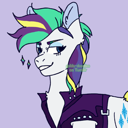 Size: 1280x1280 | Tagged: safe, artist:gxlds-doodles, imported from derpibooru, rarity, alternate hairstyle, female, mare, punk, raripunk, solo