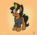 Size: 125x117 | Tagged: safe, artist:star, imported from ponybooru, oc, oc only, oc:star, pony, unicorn, clothes, hoodie, horn, magic, male, picture for breezies, solo, stallion