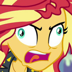 Size: 1400x1400 | Tagged: safe, imported from derpibooru, screencap, sunset shimmer, equestria girls, equestria girls series, rollercoaster of friendship, derp, it's not about the parakeet, meme, rage, rageset shimmer