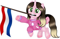 Size: 1211x792 | Tagged: safe, imported from derpibooru, oc, oc only, pegasus, pony, base used, female, flag, freckles, netherlands, pegasus oc, solo