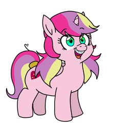 Size: 1800x1800 | Tagged: safe, artist:pony quarantine, imported from derpibooru, oc, oc only, oc:cyx, alicorn, alicorn oc, braces, cute, heart eyes, horn, pigtails, scrunchie, simple background, smiling, transparent background, twintails, wingding eyes, wings