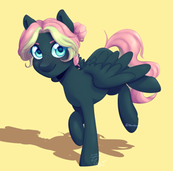 Size: 1736x1721 | Tagged: safe, artist:zowzowo, imported from derpibooru, oc, oc only, pegasus, pony, blue eyes, solo