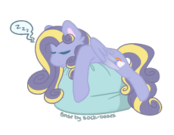 Size: 900x700 | Tagged: safe, artist:katelynleeann42, imported from derpibooru, oc, oc only, pegasus, pony, female, mare, pillow, simple background, sleeping, solo, transparent background